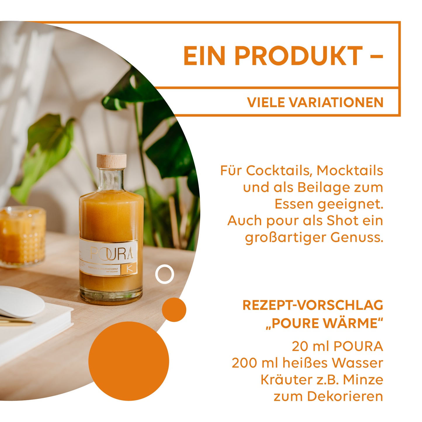2x Poura BIO Premium Kurkumasirup 495ml